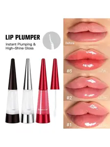 Hydrating Lip Plumper Gloss - Handaiyan Plumping Lip Oil, Long-Lasting Shine For Fuller Voluminous Lips