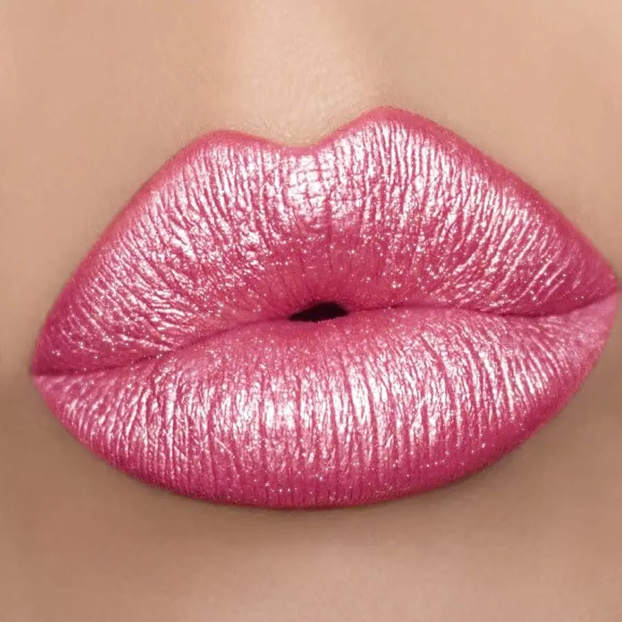 1PC Bold & Intense Glitter Shiny Metallic Lipstick Pearlescent Lip Tint,Long Lasting Lip Senior Matte Lip Makeup Gifts for Women