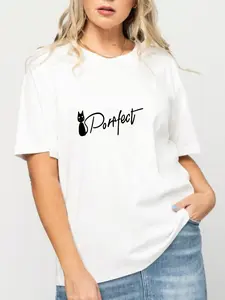 Women's T-shirts with soft fabric, a loose fit that suits all body types, hides fat and creates a slimming effect, and exudes a relaxed and laid-back vibe