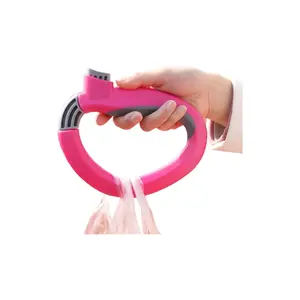 Grocery Bag Carrier handle, Grocery Bag Carrier Plastic Bag Holder Handle Shopping Bag(1Pack Red)