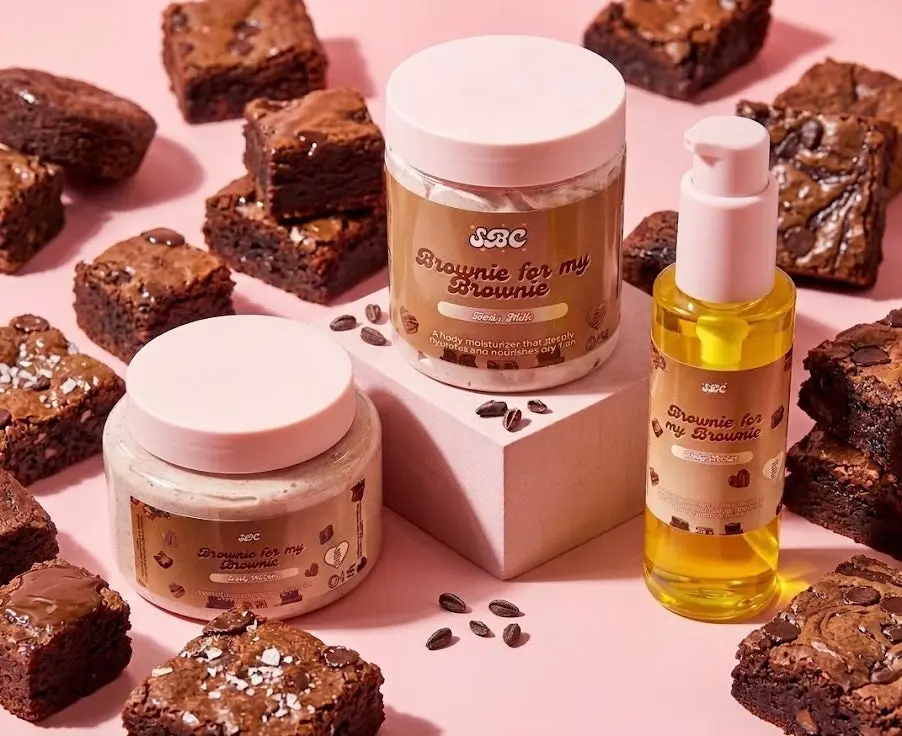 Brownie for My Brownie Body Bundle - Nectar & Foaming Cleansing - Skin Care & Comfort - Includes Darking Convenient Container
