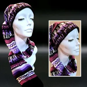 scarf and hat set 100% baby alpaca