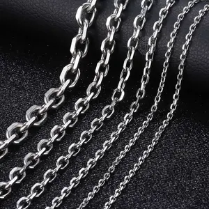 3/6/9mm Stainless Steel Necklace for Men Women Rolo Link Men's Chain Necklace Fashion Jewelry