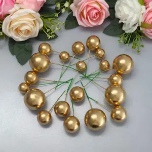 20pcs Multicolor Cake Ball Decorations Ornaments, Perfect for Birthdays, Weddings, Anniversaries, Halloween, Thanksgiving, Christmas