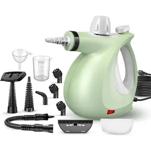1200W Handheld Steam Cleaner for ,   Multi-Surface Steam Cleaner with 11 Accessories, Pressurized Steamer for Deep Cleaning Tile, Grout, Showers, Bathrooms, Kitchens &  (Green)