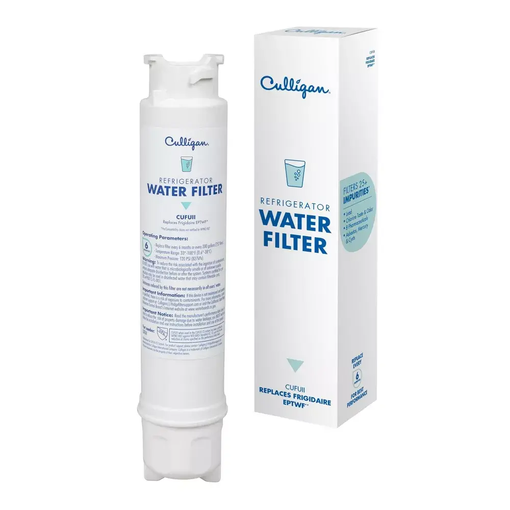 Culligan CUFUII Replacement Frigidaire (EPTWF) Refrigerator Water Filter: Filters Lead Mercury Chlorine VOCs 9" Height