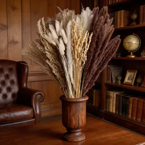 Budget Home Decor: Affordable Dried Pampas Grass Set