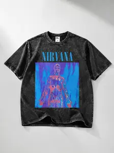 Men's Vintage Tees Seattle Grunge Wash - 90s Alt-Rock Trendy T-Shirts