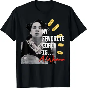 Official Dawn Staley My Favorite Coach is A Woman Apparel T-Shirt