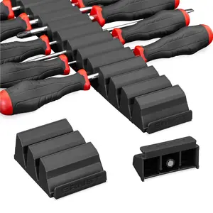 Manufacturing Screwdriver Pro - Modular Screwdriver Organizer for 26 Tools with Magnetic Base, Black