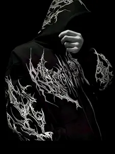 Hardcore Thorn Totem Full Zip Hoodie, Stylish Casual Wear, Perfect for Everyday, Comfortable and Trendy Design