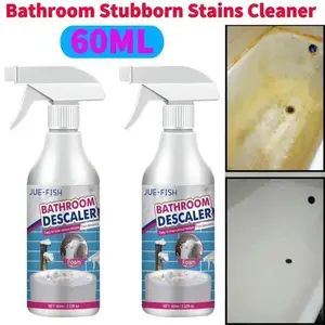 1/2Pcs Bathroom Stubborn Stains Cleaner Spray Quickly Remove Stubborn Stains Cleaner Powerful Stains Remover for Bathtub Toilet