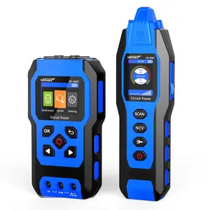 NOYAFA Underground Wire Locator, 8 Ft Max Detect Depth, 3280 FT 12-1000V NVC Buried Circuit Tracer with Multimeter for Fuses, Irrigation, Metal Pipes Wall Wires Utility Cable Locator- NF-8301 Blue