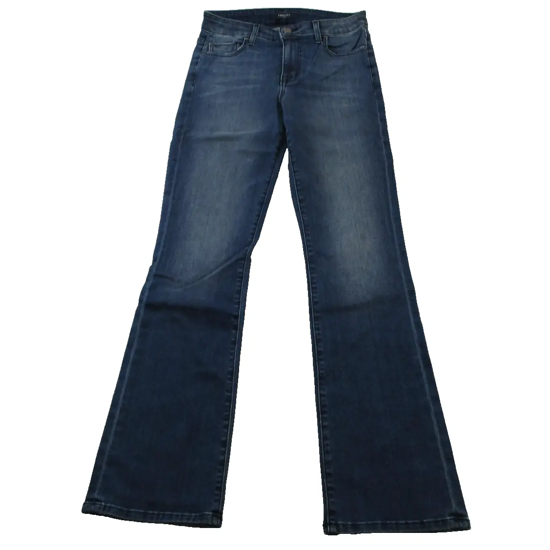 Fidelity Lily Jeans Womens 26 Blue Bootcut Mid Rise Stretch Denim Apollo 1472 Pre-Owned