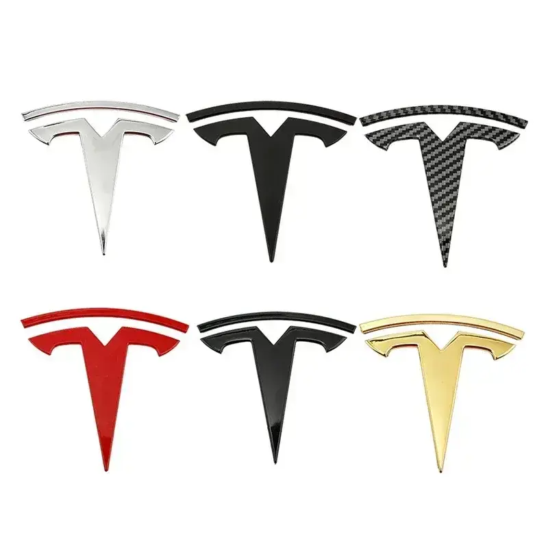 1pcs ABS for Tesla Model 3 Mode Y Car Front Hood Logo Cover Emblem Sticker Styling Auto Body Rear Trunk Badge Accessories