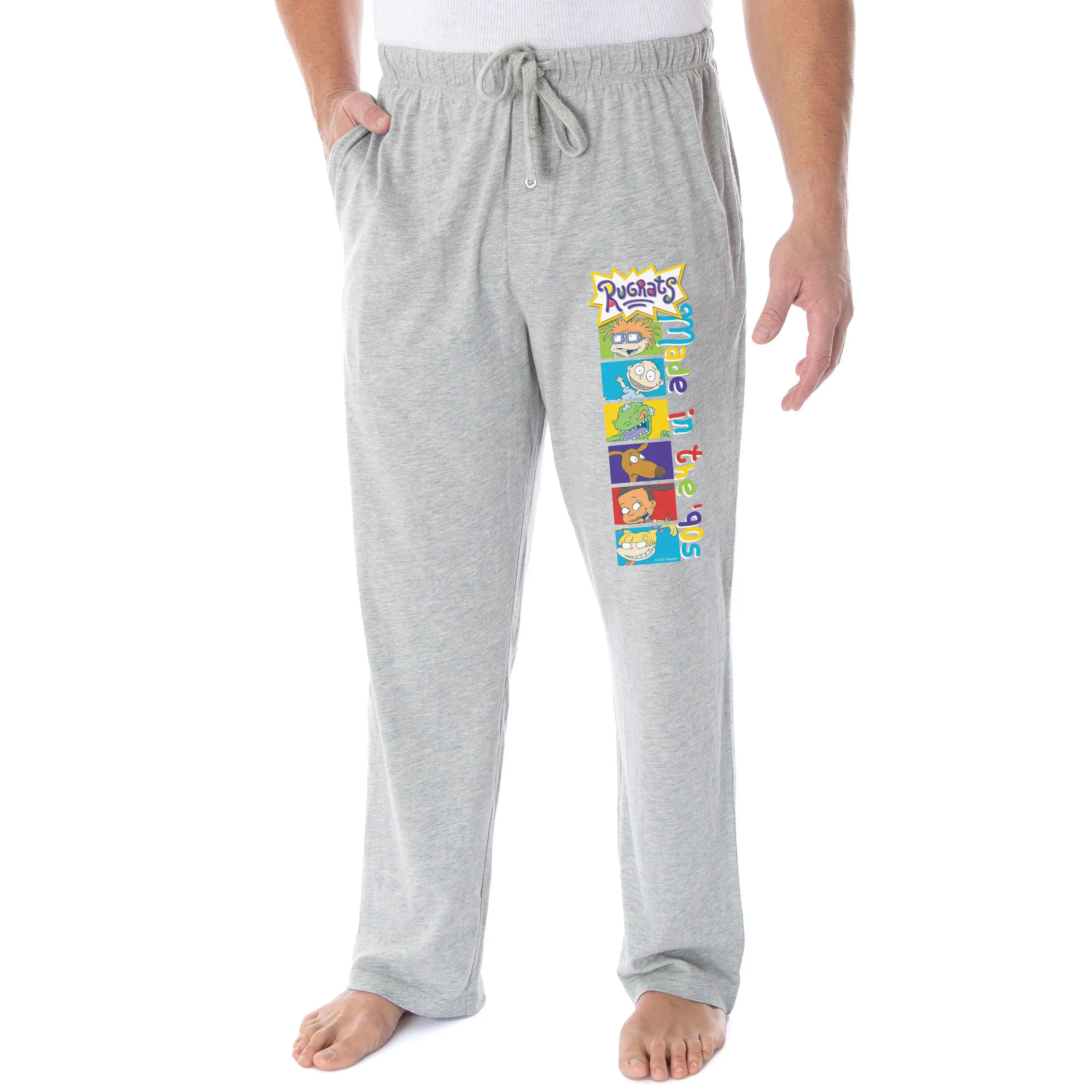Nickelodeon Men's Rugrats Cartoon Characters Made In The '90s Loungewear Sleep Bottoms Pajama Pants