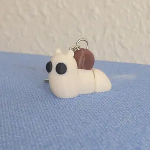 3D Printed Articulating Baby Snail Keychain