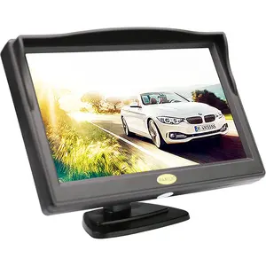 Backup Camera Monitor 5 inch, High Definition TFT LCD Monitor Display Screen for Car Rear View Camera 12V/24V-5 inch