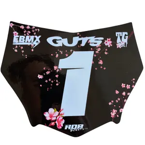 MotoCutz Plate Decal — Cherry Blossom