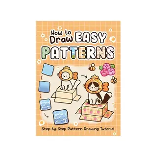 Learn How to Draw Patterns Easily, Fun Coloring Book Guide for Kids & Adults, Simple Drawing Techniques, Creative Art Activity
