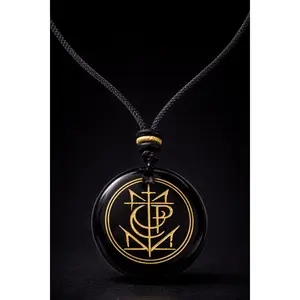 Black Obsidian “I Am Always Protected” Sigil Pendant
