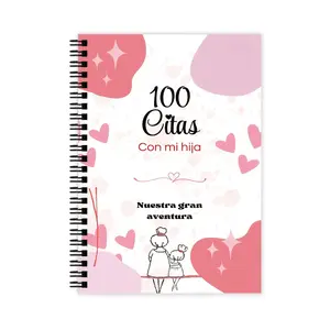 Mommy-Daughter Memory Journal, Creative Date Ideas List, Family Time Planner, Perfect Birthday Gift for Mom, Mother's Day Present, Planner Notebook (spanish)
