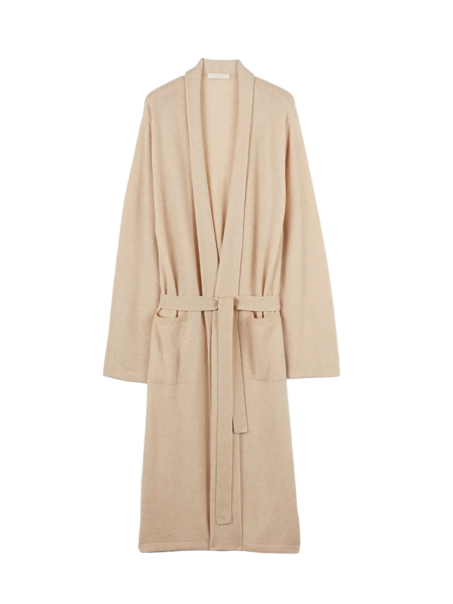 Natural Color Men's Cashmere Robe, Casual, Loungewear, Day, Plain