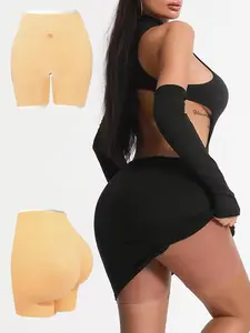 Silicone Pants ANGDlE Silicone Butt Lifting Shapewear Pants Hip Lifting Waist Size 25.2inch-51.18inch Comfortable Womenswear Black Sexy Fashion Compression