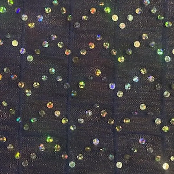 Sequin Zigzag Power Mesh Fabric - 15% Spandex-Polyester Blend, 36x60in, Sparkle Dazzling Finish, Exceptional Stretch Durable Textile for Sewing Supplies, Stage Wear, Everyday Wear | Spandex Palace, Sparkly Dress, 36X60"