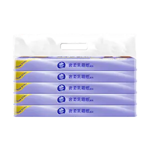 VINDA Moisturizing Facial Tissue - 5 Packs of 40 Sheets | Premium Skincare Paper Towels for Hydration