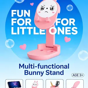 Creative Cute Animal Phone Stand, High Aesthetic Desktop Decor, Student Dorm Room Movie Watching Essential, Fun and Functional Accessory