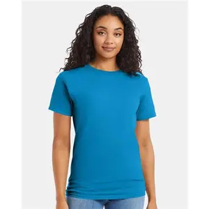 Custom Embroidered - Hanes - Essential-T T-Shirt - Teal - 5280