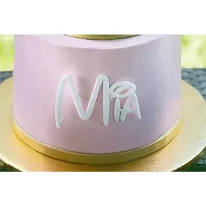 Personalized Name cake charm • personalized cake charm • minimalist cake charm