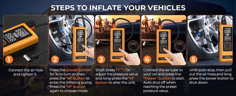 13800hAm the 10 in 1 the 4000A Car Jump Starter with Air Compressor,Battery Jumper Starter Portable with 150PSI Tire Inflator 12V Jump Box with LCD Display,Flashlight,Storage Case.