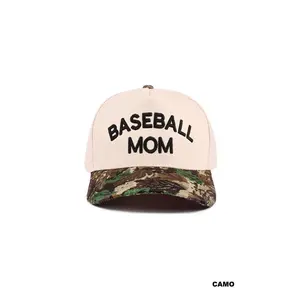 Baseball Mom Camo Hat ONE LEFT