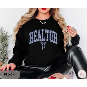Realtor T-SHIRT /  Sweatshirt , Real Estate , RReal Estate Agent Shirt Cotton Crewneck Fabric Fit
