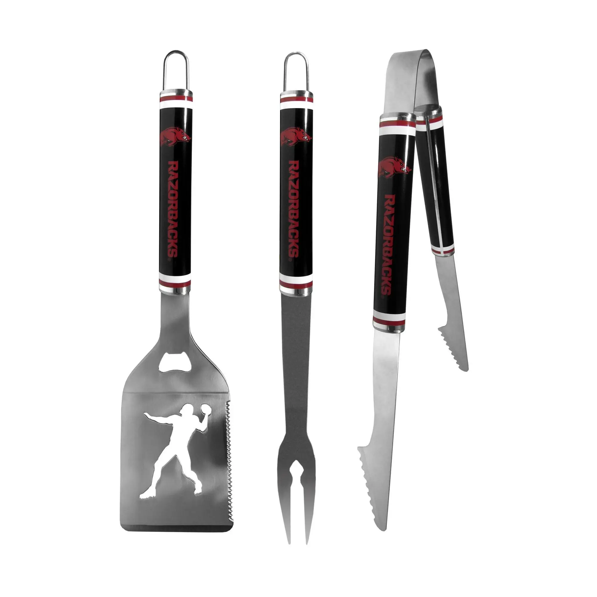 Siskiyou Sports College Steel 3pc BBQ Tool Set