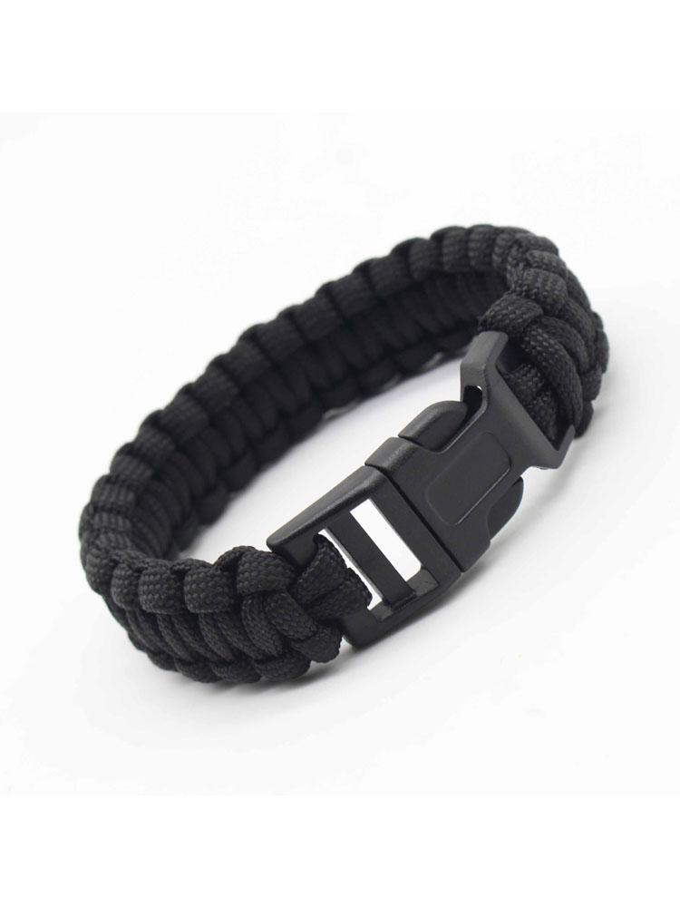Outdoor Paracord 23cm Adjustable Cobra Weave Camping Multi-function Emergency Plaited Escape Survival Bracelet Climbing Tool