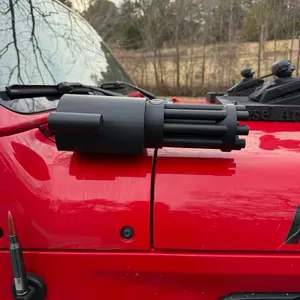 3d printed Jl Jeep Mounted fake Gatlin Mini Gun Modified