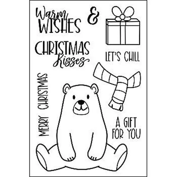 Crafts & Sewing The Stamps of Life polarbear2stamp Clear Stamp Set