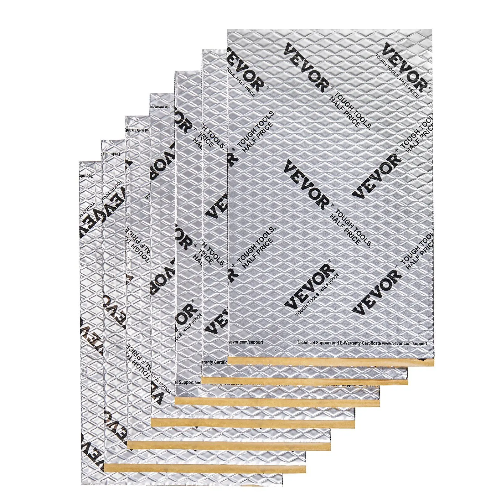 vevor Car Sound Deadening Mat, 50 mil 52 sqft Car Sound Dampening Material, Butyl Automotive Sound Deadener, Noise Insulation and Vibration Dampening Material for Car