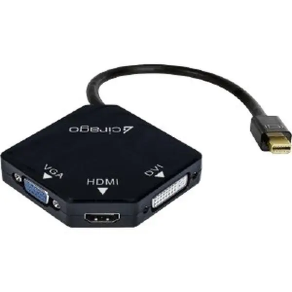 Global Marketing Cirago Mini Displayport to HDMI, DVI & VGA Display Adapter