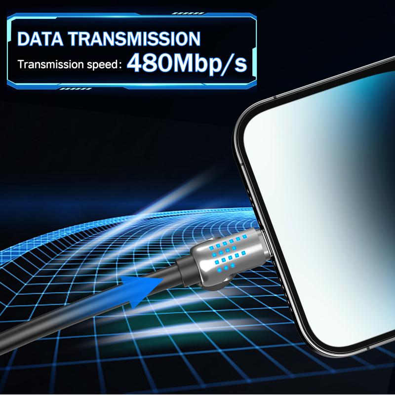 240W 4-in-1 USB-C Cable, PD 5A Fast Charging, Data Sync, USB-A, Type-C, Lightning,  Aluminum, Compatible with iPhone 16/15, iPad, Samsung, Laptops