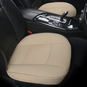 1 Count PU leather Car Seat Cover Car Seat Protector Seat Bottom Cover Front Seat Cover Auto Interior Accessories Universal Fits Most Car, Truck, SUV