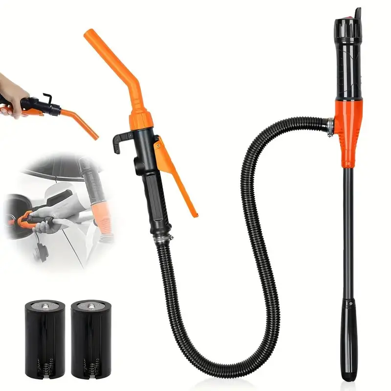 Portable Electric Fuel Pump, Cordless Fuel Pump, Rechargeable Wireless Pump, Water and Gasoline Diesel Transfer, Lightweight Hanging Design, Power Siphon Liquid Extractor, Portable Rechargeable Pump
