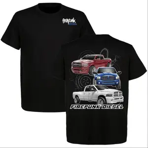 Firepunk Diesel Ram Truck Lineup T-shirt, Hoodie, Cummins Diesel Performance Tee, Perfect for Muscle Car Enthusia