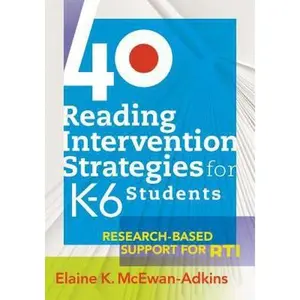 USED-40 Reading Intervention Strategies for K6 Students: Research-Based Support for Rti by McEwan-Adkins, Elaine K. (Paperback)