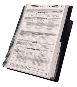 The Field Desk: High Impact Plastic Spiral Bound Tablet with Pressboard Dividers for Easy Navigation and Secure Page Separation 15 x 10 Inches Black