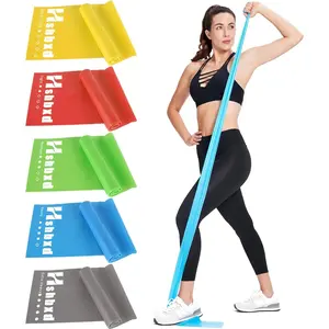 Resistance Bands for Working Out, Physical Therapy, Latex Free Elastic Exercise Bands Set for Stretching, Suitable for Rehab, Yoga, Pilates, Gym, Home Exercise