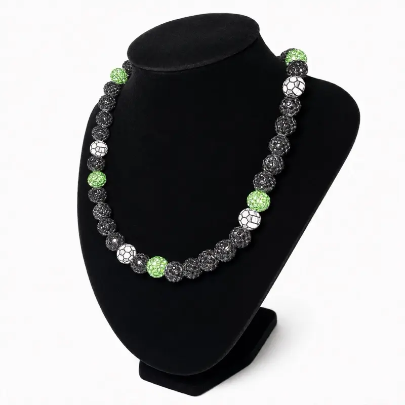 Neon Goal Soccer Drip Necklace